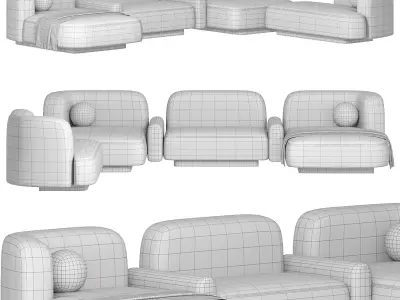 POP SOFA DELCOURT COLLECTION 3D model