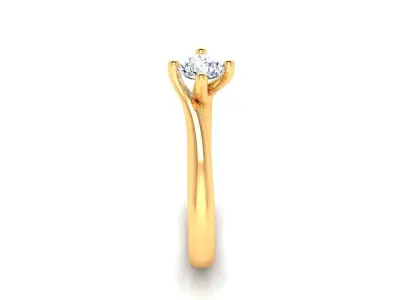Ring M154 The luxury female ring with gems wedding 3D print model