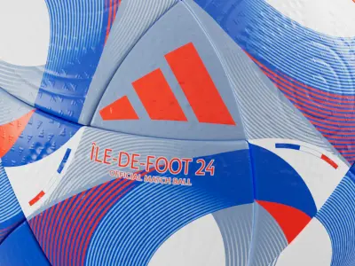 Olympics 2024 Official Soccer Ball Low-poly 3D model