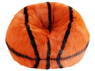 Bean bag basketball ball made of wool 3D model