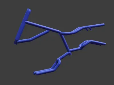 Bike Frame 3D model