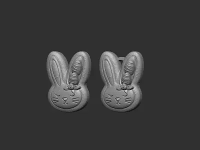 Bunny Easter Head Decor - 3D Printable Design 3D print model