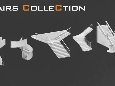 Stairs collection 3D model