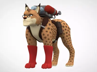 TF2 Medic Lynx Low-poly 3D model