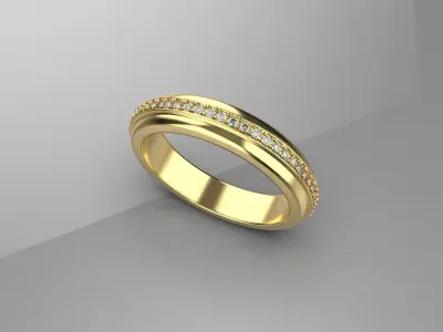 women wedding rings Free 3D print model