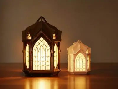Twilight Arch Lantern 3D print model