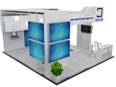 Booth Exhibition Stand a533a 3D model