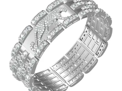 Panther Cuff Bangles 3D print model