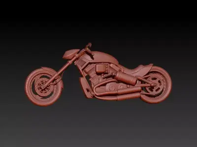 classic motorcycle pendant Necklace Pendant Charm Jewelry 3D print model buy