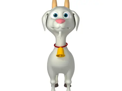 Cartoon Goat 3D model