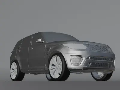 Land Rover SVR 2015 Low-poly 3D model