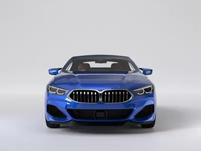 High Poly Luxury Convertible Car 3D Model 3D model