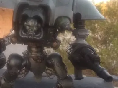 AUTOMATIC RIFLE CANNON FOR QUESTING KNIGHTS Free 3D print model