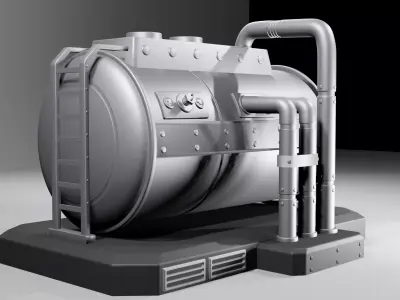 SCIFI FUEL TANK 3D model