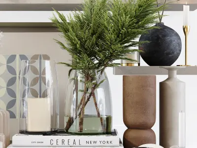 Decorative Set 166 Low-poly 3D model