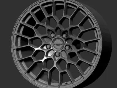 Aston Martin DBS 770 Ultimate Volante OEM Wheels 3D Print Ready  3D print model