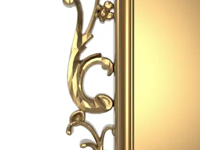 carved frame 3D model 17