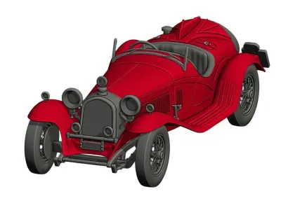 Alfa Romeo 8c 2300 print 3D print model