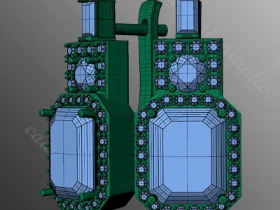 Earrings kt35 3D print model