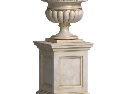 Classic outdoor Vase Flowerpot 3D model buy