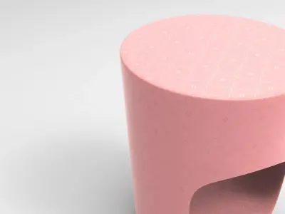 Koldy Stool Low-poly 3D model