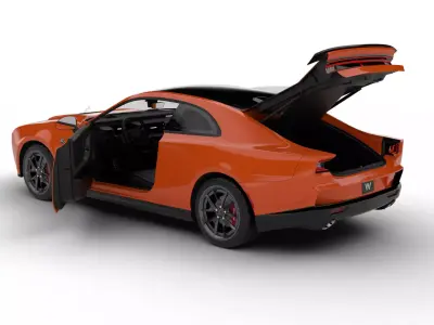 Dodge Charger Scat Pack SIXPACK 2026 HQ 3d model 3D model