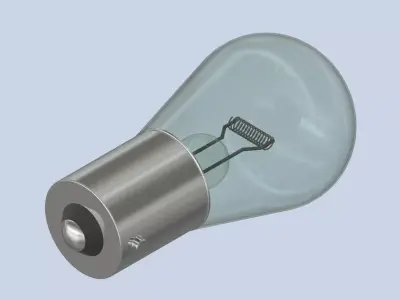 Light bulb 1141 P21W 24V - BA15s 3D model