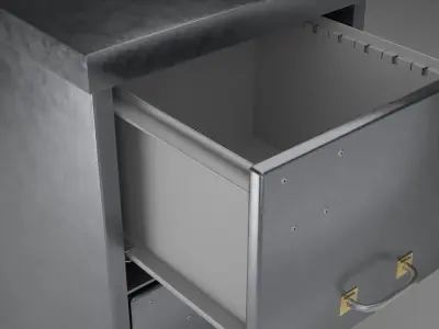 Iron Filling Cabinet 3D model