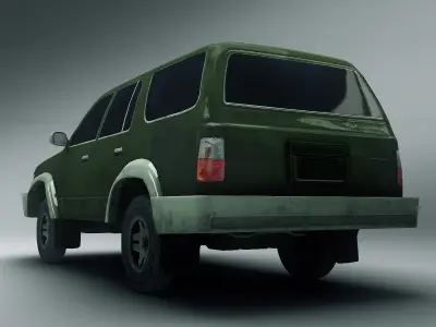 SUV 1 toyota land cruiser - toyota land cruiser Low-poly 3D model