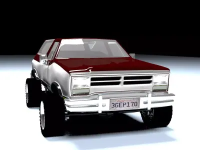 Dodge Ramcharger 1980 truck 3D model