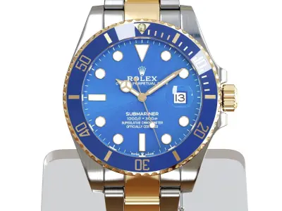 Rolex - Submariner Date Blue 3D model