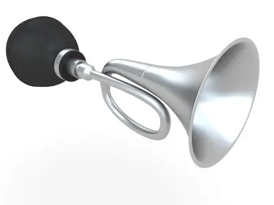 Vintage car air horn 3D model