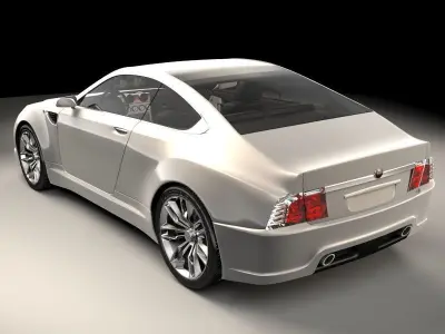 Generic sports car 02 3D model