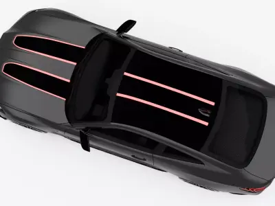 BMW M4csl Low-poly 3D model
