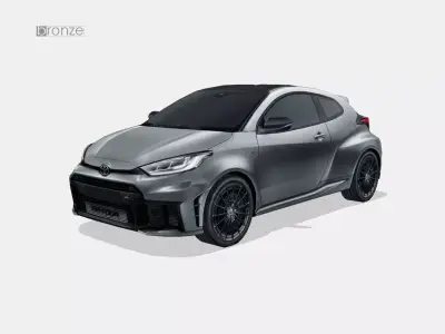 Toyota GR Yaris 2024 Low-poly 3D model