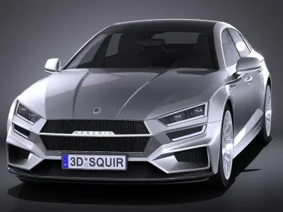 Generic Sedan 2017 v2 studio 3D model