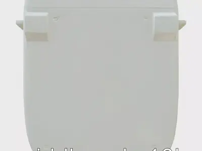 Self-Cleaning Laundry Basket with Mechanical Functionality Low-poly 3D model