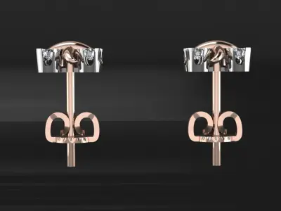 Earrings Tiffany 3D print model