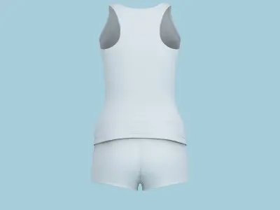 Sport Bra 3 Low-poly 3D model