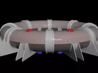 LArendsian Toroidal Serpentium Flux Motor - Generator  - Concept 3D model