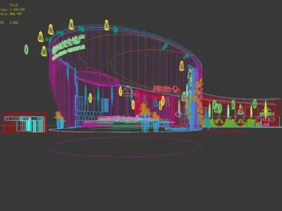 Exhibition - Area - 14X25-3DMAX2011-026 3D model