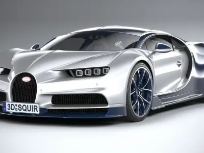 Bugatti Chiron 2020 3D model