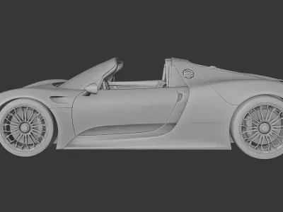 Porsche 918 spyder 3D print model