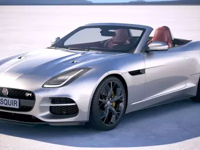 Jaguar F-Type R Convertible 2018 3D model