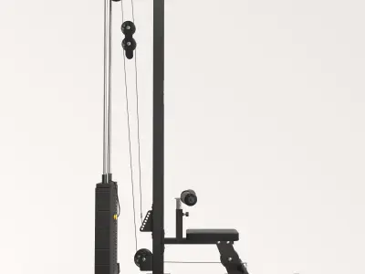 ATX Lat Pulldown Seated Row 3D model