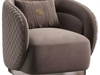 Velar Armchair By Elve Luxury 3D model