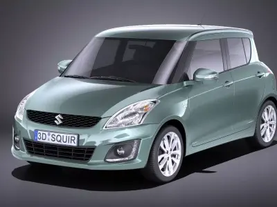 Suzuki Swift 2015 VRAY 3D model