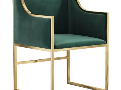 Simple Lazy Single Sofa Chair Luxury By Homary 3D model