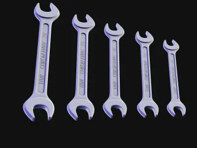 Wrench Nanite archviz and game ready Low-poly 3D model