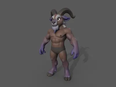 Goat Base body 3D model